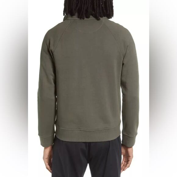 Vince Men's Quarter Zip French Terry Cotton Pullover Sweatshirt - Picture 2 of 9